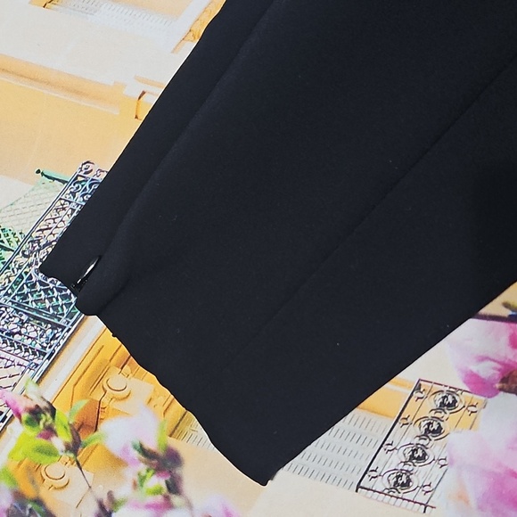 Theory Zippered Ankle‎ Black Alettah Pleated Crop Pants Size 2 - Picture 4 of 7